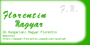 florentin magyar business card